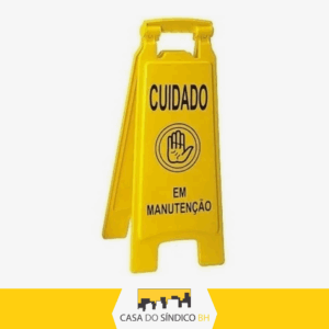 Placas de sinalização - Em manutenção